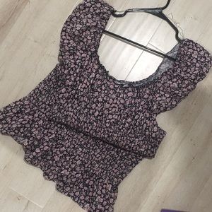 Form fitting flower print dress